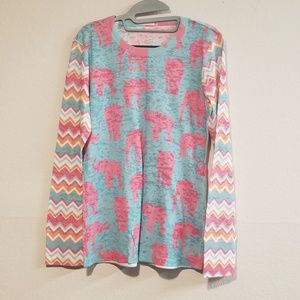 NWOT Sundance Catalog Before+Again Elephant Top